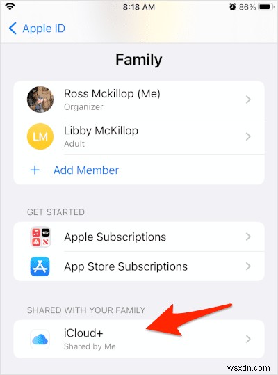 แชร์พื้นที่จัดเก็บข้อมูล iCloud ของคุณกับเพื่อนและครอบครัวได้อย่างง่ายดาย