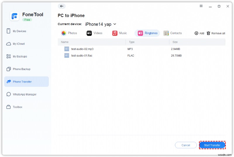 ซอฟต์แวร์โอนริงโทน iPhone ฟรีที่ดีที่สุดประจำปี 2026 – เรียบง่ายและปลอดภัย