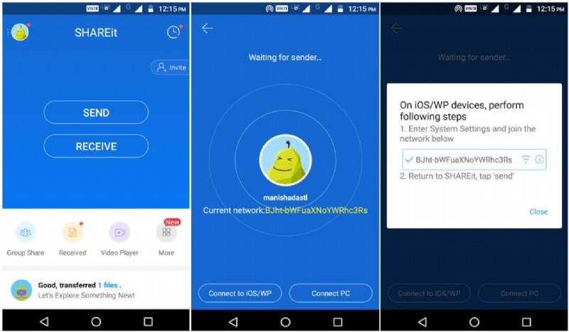 ถ่ายโอน Wi-Fi ได้อย่างง่ายดาย:ย้ายไฟล์จาก Android ไปยัง iPhone 