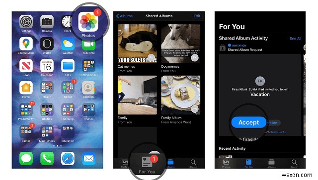บันทึกวิดีโออัลบั้มที่แชร์ของ iCloud ไปยัง iPhone ของคุณ:คำแนะนำทีละขั้นตอน 