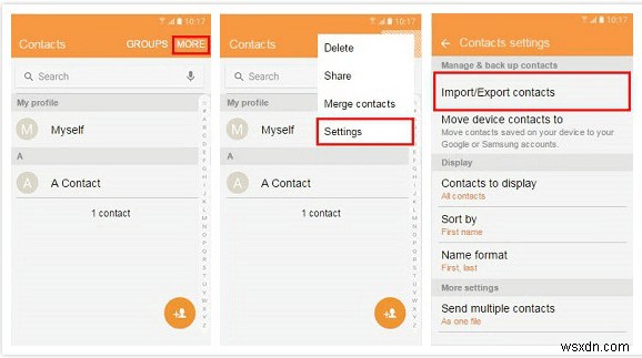 คัดลอกผู้ติดต่อ Android ไปยังการ์ด SD - 3 วิธีการพิสูจน์แล้ว 