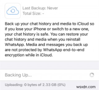 โซลูชั่น 9 อันดับแรกในการแก้ไขความล้มเหลวในการสำรองข้อมูล WhatsApp ของ iPhone 