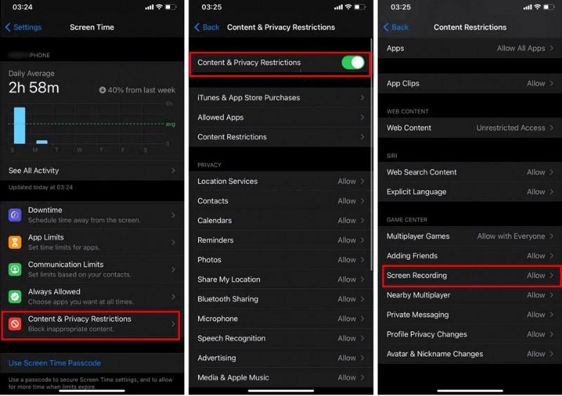 วิธีการกู้คืนการบันทึกหน้าจอ iPhone ของคุณเมื่อไม่สามารถบันทึกได้ (ข้อผิดพลาด -5823) 