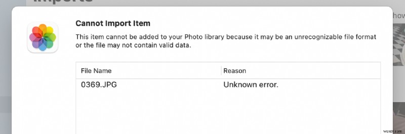 แก้ไขข้อผิดพลาดรูปแบบไฟล์ที่ไม่รู้จักเมื่อนำเข้ารูปภาพ iPhone ไปยัง Mac
