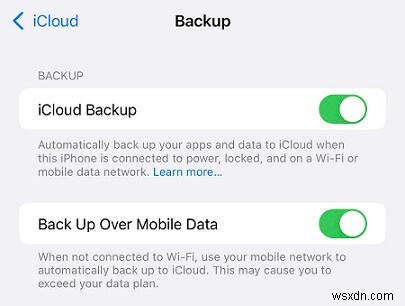 วิธีสำรองข้อมูล iPhone ของคุณอย่างปลอดภัยไปยัง iCloud โดยไม่ต้องใช้ Wi-Fi 