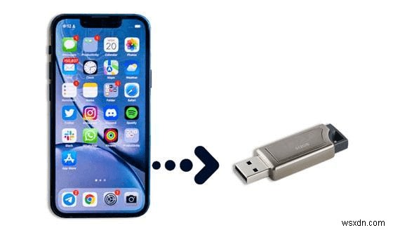 ถ่ายโอนรูปภาพ iPhone ไปยัง Memory Stick โดยตรงโดยไม่ต้องใช้คอมพิวเตอร์ 