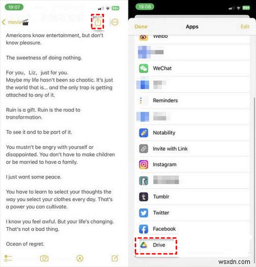 คำแนะนำที่ง่ายดาย:ถ่ายโอนบันทึกย่อ iPhone ของคุณไปยัง Google Drive อย่างปลอดภัย 