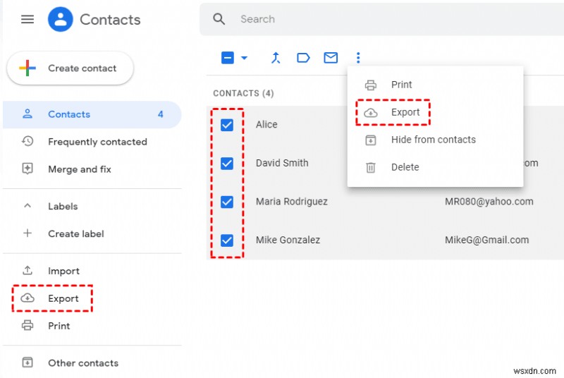 รวมรายชื่อ iPhone ข้าม Gmail, iCloud และ Outlook 