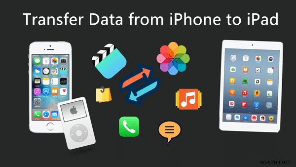 ถ่ายโอนข้อมูล iPhone ไปยัง iPad ใหม่ของคุณหลังจากติดตั้ง:4 วิธีการพิสูจน์แล้ว 