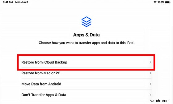 กู้คืน iPad ของคุณจากข้อมูลสำรอง iCloud หรือ iTunes - คำแนะนำทีละขั้นตอน
