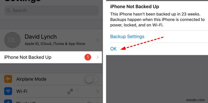 กำจัดการแจ้งเตือน  iPhone ไม่ได้สำรองข้อมูล :5 โซลูชั่นที่ได้รับการพิสูจน์แล้ว 
