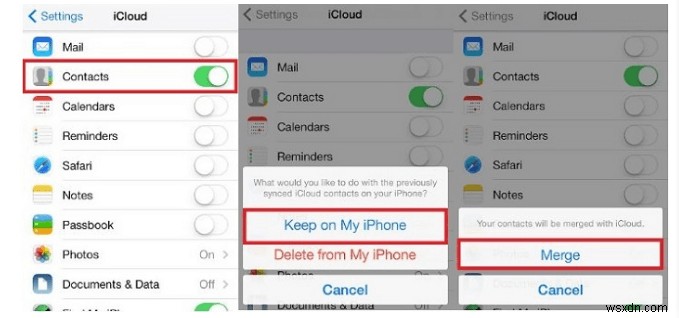 กู้คืนผู้ติดต่อ iPhone ที่หายไปหลังจากอัปเดต iOS - คำแนะนำทีละขั้นตอน