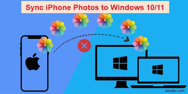 การซิงค์รูปภาพ iPhone ได้อย่างง่ายดาย:4 วิธีง่าย ๆ สำหรับ Windows 10/11 