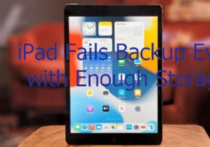 แก้ไขการสำรองข้อมูล iPad ของคุณ:วิธีแก้ไขความล้มเหลวในการสำรองข้อมูล iCloud แม้จะมีพื้นที่เก็บข้อมูลเพียงพอ 