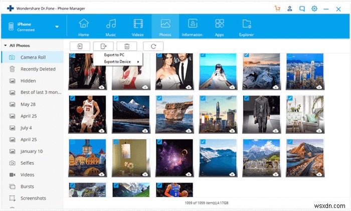 แอพถ่ายโอนรูปภาพ 7 อันดับแรกสำหรับการย้ายรูปภาพ iPhone ไปยัง Windows 10 