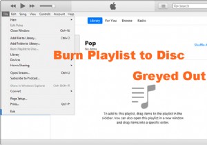 เหตุใด  เขียนเพลย์ลิสต์ลงดิสก์  จึงเป็นสีเทาใน iTunes และวิธีแก้ไข 