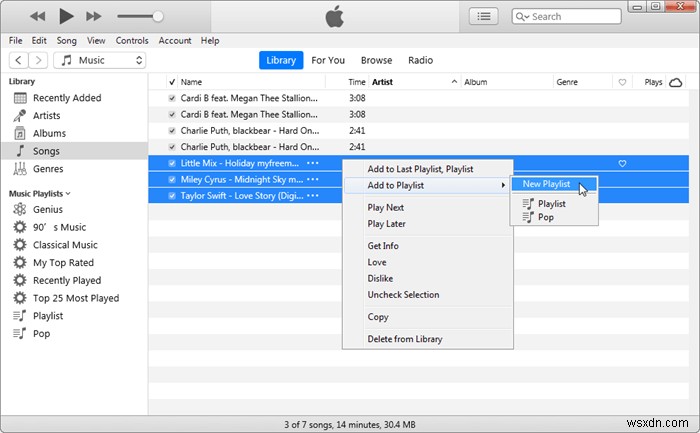 เหตุใด เขียนเพลย์ลิสต์ลงดิสก์ จึงเป็นสีเทาใน iTunes และวิธีแก้ไข