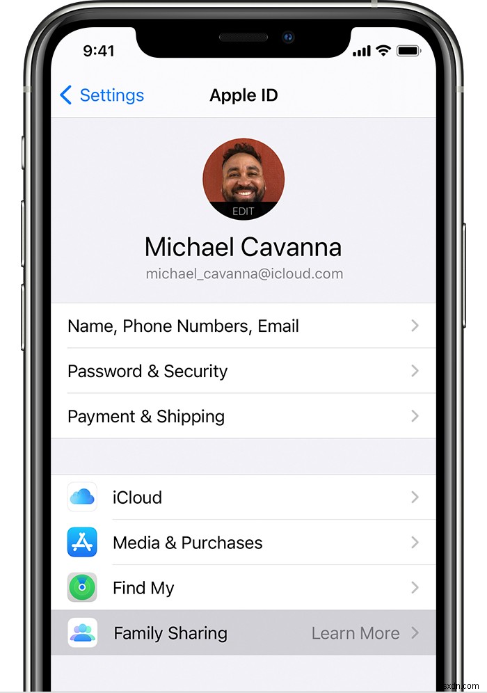 แชร์พื้นที่จัดเก็บข้อมูล iCloud กับครอบครัว:คำแนะนำทีละขั้นตอน