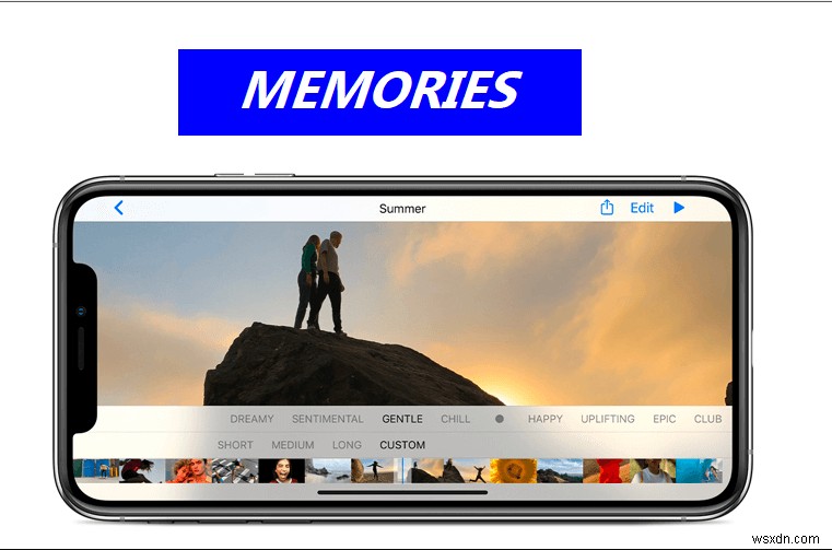 สร้างและแชร์วิดีโอความทรงจำอันน่าทึ่งบน iPhone ของคุณด้วยแอพรูปภาพที่มาพร้อมเครื่อง