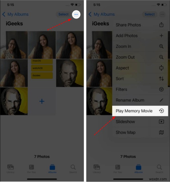 สร้างและแชร์วิดีโอความทรงจำอันน่าทึ่งบน iPhone ของคุณด้วยแอพรูปภาพที่มาพร้อมเครื่อง