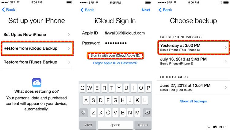 วิธีการกู้คืนข้อความ iCloud ที่ถูกลบ:คำแนะนำทีละขั้นตอน