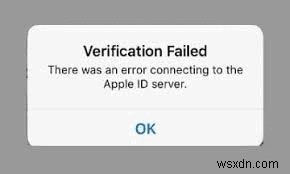 การแก้ไข 10 อันดับแรกสำหรับข้อผิดพลาดการเชื่อมต่อเซิร์ฟเวอร์ Apple ID 
