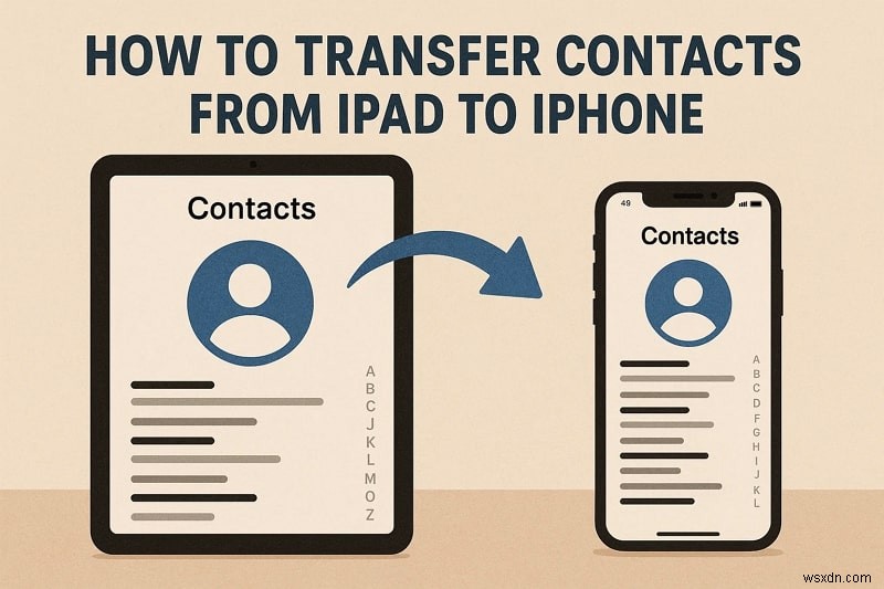 วิธีการถ่ายโอนผู้ติดต่อจาก iPad ไปยัง iPhone ได้อย่างราบรื่น - คู่มือที่รวดเร็วและเชื่อถือได้ 