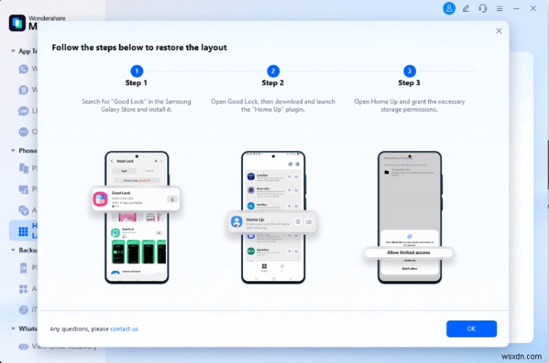 ถ่ายโอนเค้าโครงหน้าจอโฮม iPhone ของคุณไปยัง Samsung ได้อย่างง่ายดาย 