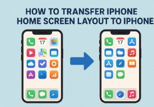 ถ่ายโอนเค้าโครงหน้าจอหลักของ iPhone ของคุณได้อย่างง่ายดาย:4 วิธีการที่ได้รับการพิสูจน์แล้ว 