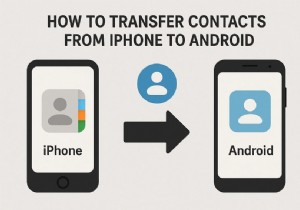 ย้ายผู้ติดต่อ iPhone ของคุณไปยัง Android ได้อย่างราบรื่น:7 วิธีการพิสูจน์แล้ว 