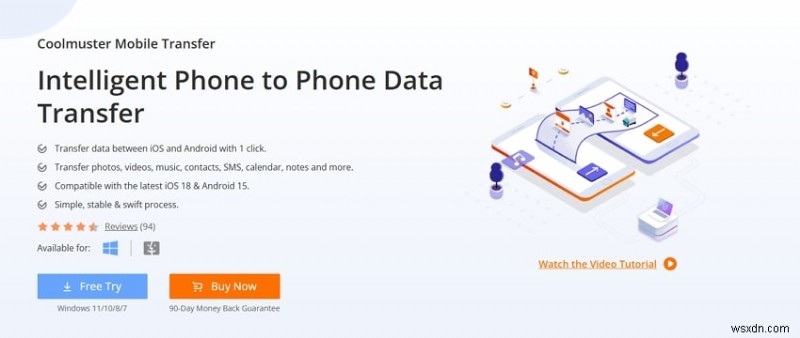 ถ่ายโอนผู้ติดต่อ Android ไปยัง iPhone:7 เครื่องมือยอดนิยมสำหรับสวิตช์ที่ไร้รอยต่อ 