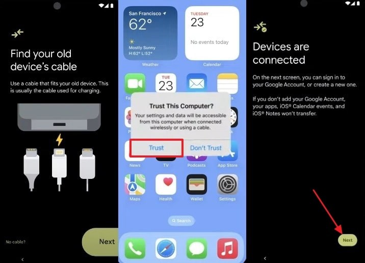 การถ่ายโอนไฟล์อย่างราบรื่นจาก iPhone ไปยัง Android:คำแนะนำทีละขั้นตอน 