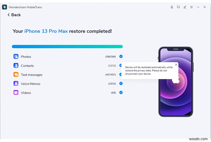 ถ่ายโอนข้อมูลทั้งหมดของคุณได้อย่างราบรื่นเมื่อเปลี่ยนไปใช้ iPhone ใหม่ 