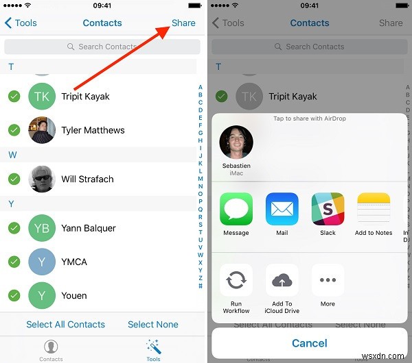 ถ่ายโอนรายชื่อ iPhone ไปยังคอมพิวเตอร์ของคุณได้อย่างง่ายดายในไม่กี่วินาที 