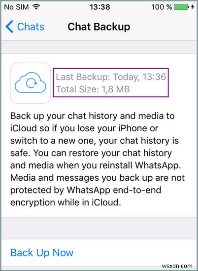 กู้คืนข้อความ WhatsApp ที่ถูกลบบน iPhone - คำแนะนำทีละขั้นตอน 