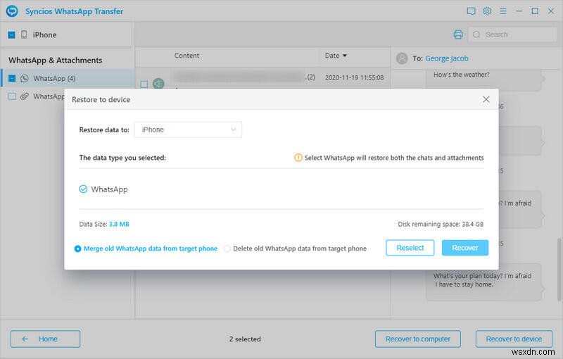 กู้คืนรูปภาพและข้อความ WhatsApp ที่ถูกลบบน iPhone 16 ของคุณ 