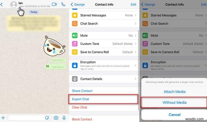 ส่งออกข้อความ WhatsApp มากกว่า 40,000 ข้อความ:คำแนะนำทีละขั้นตอน