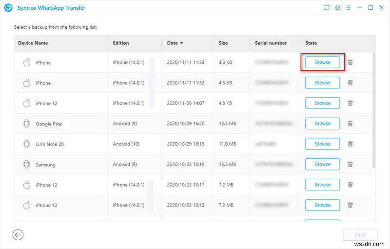 ถ่ายโอนรูปภาพและวิดีโอ WhatsApp ด้วย Syncios – รวดเร็ว ปลอดภัย และง่ายดาย 
