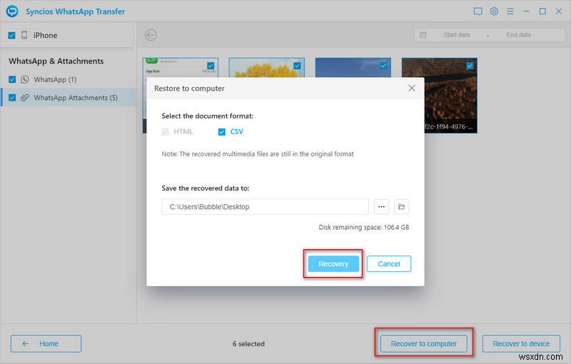 ถ่ายโอนรูปภาพและวิดีโอ WhatsApp ด้วย Syncios – รวดเร็ว ปลอดภัย และง่ายดาย 