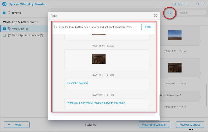 ถ่ายโอนรูปภาพและวิดีโอ WhatsApp ด้วย Syncios – รวดเร็ว ปลอดภัย และง่ายดาย 