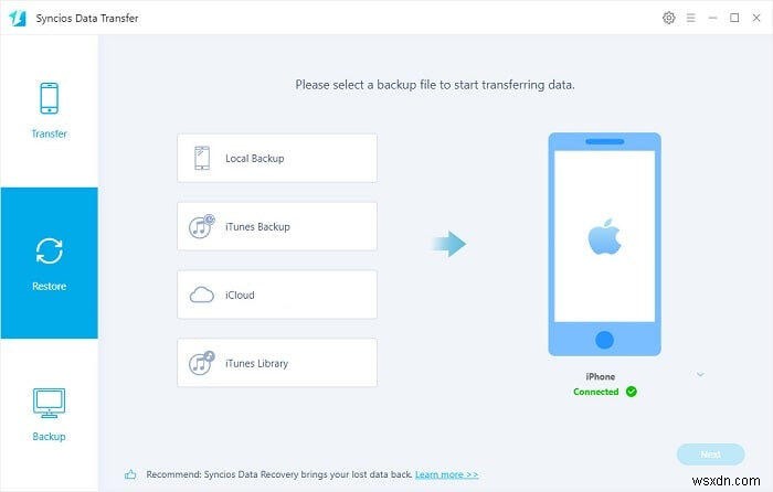 กู้คืนข้อมูลสำรอง iTunes และ iCloud ไปยังอุปกรณ์ iOS 18 อย่างปลอดภัย