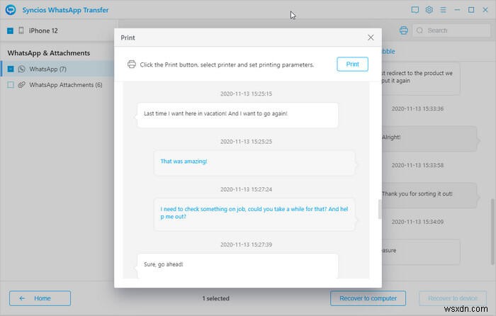 พิมพ์แชท WhatsApp จาก iPhone ของคุณได้อย่างง่ายดาย:คำแนะนำทีละขั้นตอน