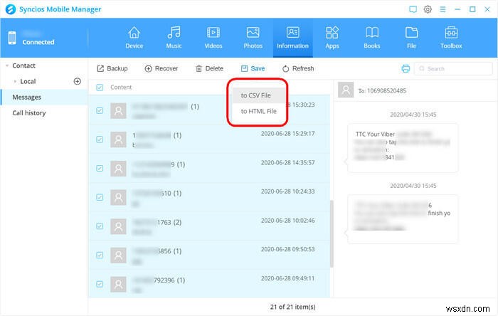 วิธีส่งออกและพิมพ์ข้อความ iPhone เพื่อเป็นหลักฐานในศาล