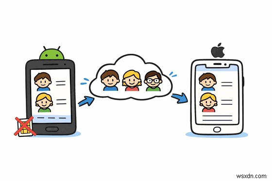 ย้ายผู้ติดต่อ Android ไปยัง iPhone ได้อย่างง่ายดายโดยไม่ต้องใช้ซิมการ์ด - 5 วิธีการพิสูจน์แล้ว 