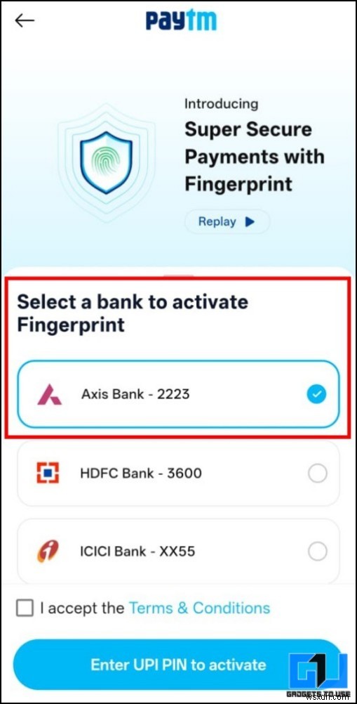 เปิดใช้งานการชำระเงินด้วยลายนิ้วมือ UPI บน Paytm, PhonePe และ Amazon Pay 