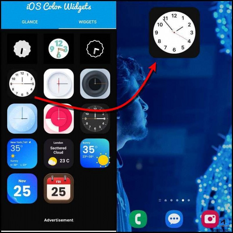 เพิ่มวิดเจ็ตนาฬิกาสไตล์ iPhone 17 ให้กับโทรศัพท์ Android ทุกรุ่น 