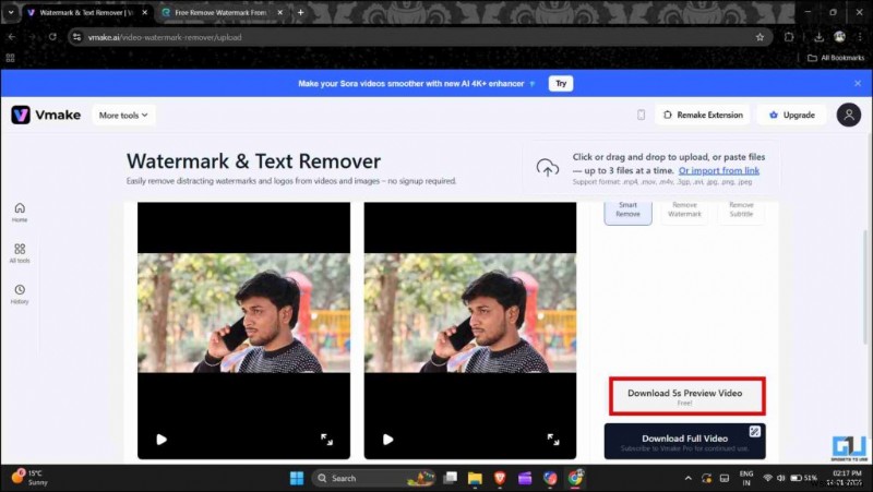 เราทดสอบตัวลบลายน้ำวิดีโอ AI ฟรี 2 ตัว – นี่คือสิ่งที่เราพบ 