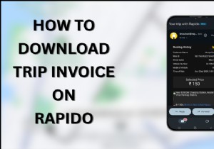 คำแนะนำทีละขั้นตอนในการดาวน์โหลดใบแจ้งหนี้ Rapido Trip ของคุณ 