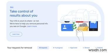 Google เปิดตัวแดชบอร์ด  เกี่ยวกับคุณ  เพื่อช่วยคุณลบรายละเอียดการติดต่อออกจากผลการค้นหา 