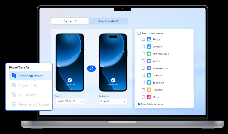 Master Huawei Phone Clone:ถ่ายโอนข้อมูลไปยังอุปกรณ์ Huawei เครื่องใหม่ของคุณได้อย่างง่ายดาย 